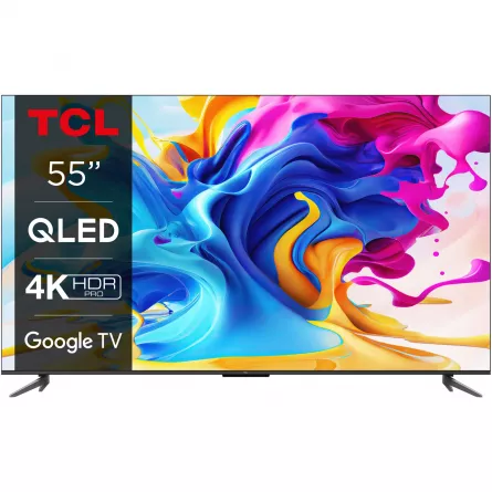 Televizor TCL QLED 55C645, 139 cm, Smart Google TV, 4K Ultra HD, Clasa G, [],cmcshop.ro