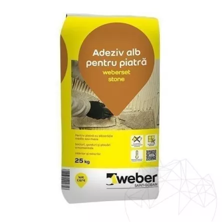 ADEZIV PIATRA SET STONE WEBER 25KG 5200550908 48/PAL, [],comsport.ro