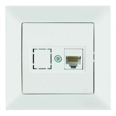 PRIZA UTP ST CANDELA ALB CAT5, [],comsport.ro