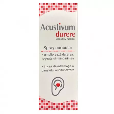 Acustivum Durere Spray Auricular 20 ML, Zdrovit 