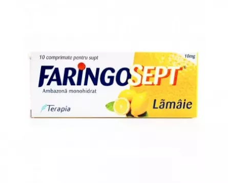 Faringosept Lamaie, 10 mg, 10 comprimate de supt, Terapia 