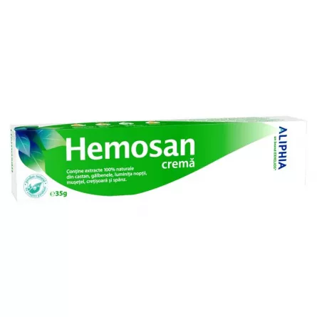 Hemosan crema Aliphia pentru zone inflamate, 40 g, Exhelios