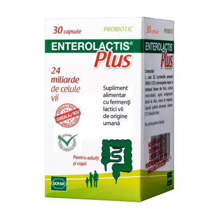 Enterolactis Plus 30 caps, [],dddrugs.ro