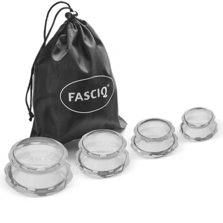 FASCIQ® Silicone Cupping Set de 4 Ventuze, [],dddrugs.ro