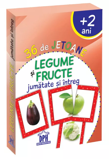 36 de Jetoane - Legume si Fructe (jumatate si intreg), [],edituradph.ro