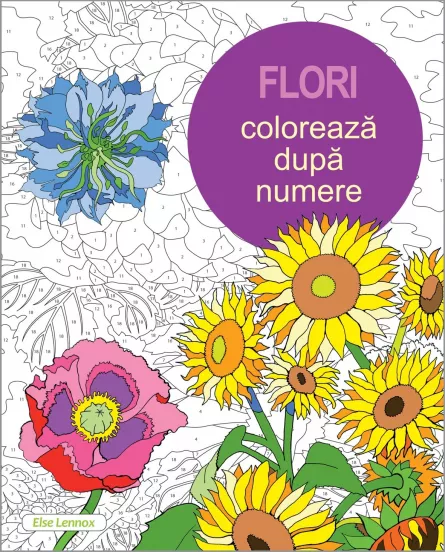 Coloreaza dupa numere - Flori, [],edituradph.ro