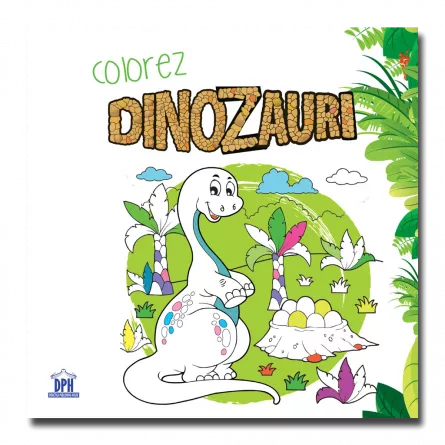 Colorez Dinozauri: Carte de colorat, [],https:edituradph.ro