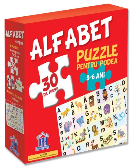 Puzzle pentru podea - Alfabet - 3-6 Ani, [],edituradph.ro