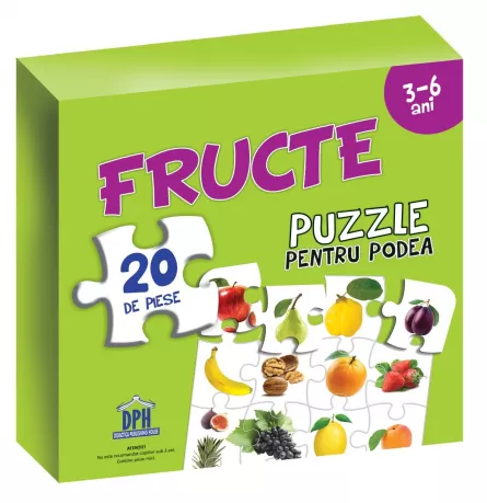 Puzzle pentru podea - Fructe - 3-6 Ani, [],edituradph.ro