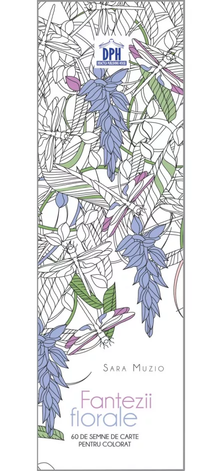 Semne de carte de colorat - Fantezii Florale, [],https:edituradph.ro