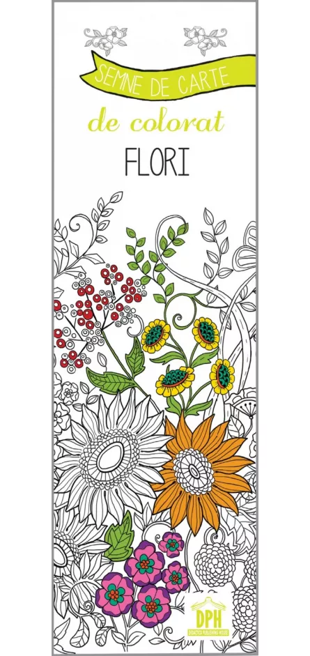 Semne de carte de colorat - Flori, [],https:edituradph.ro