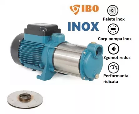 Pompa automorsanta multietajata Ibo MH 2200 inox debit 180 litri-minut putere 2200w, [],shop-einstal.ro
