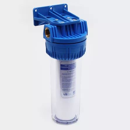 Filtru apa 10 inch filet 1 cu cartus filtrant bobinat PPW 5 microni Nature Water, [],shop-einstal.ro