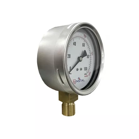 Manometru presiune gaz DN80 mm filet 3/8 0-100mbar, [],shop-einstal.ro