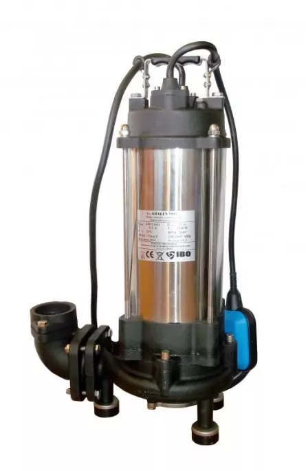 Pompa cu tocator Ibo Kraken 1800 DF tensiune 230v debit 350 litri-minut putere 1800w, [],shop-einstal.ro