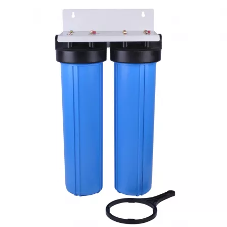Sistem de filtrare apa dublu corp Big Blue 20 inch filet 1, [],shop-einstal.ro