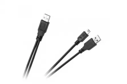 Cablu USB tată-tată + mini USB 5 pini, [],fomcoshop.ro