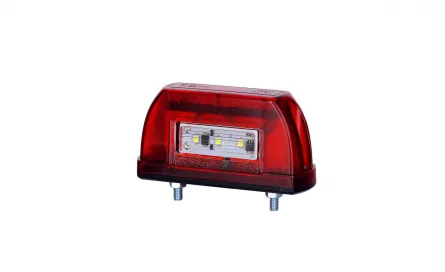 Lampă mică stop și iluminare plăcuță înmatriculare, Horpol, LED, culoare alb-roșu, alimentare 12/24V, [],fomcoshop.ro