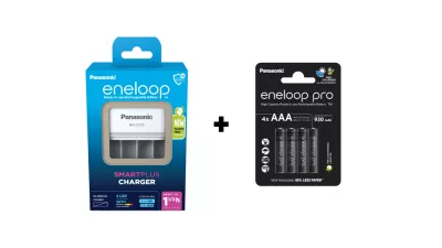 Incarcator Eneloop Smart & Quick + 4x Acumulatori Eneloop 930mAh AAA R3