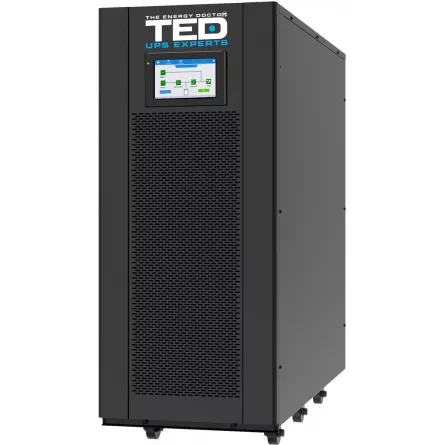 UPS Online 40kVA/40kW Trifazic 3/3, Dublă Conversie cu Ecran LCD, Undă Sinusoidală Pură și Intrare/Ieșire Regletă, Utilizeaza 80 Acumulatori, TED Electric