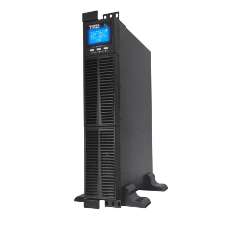 UPS Rackabil 2U 1000VA 900W Monofazat, Online cu Dublă Conversie si Management, Include 2 Acumulatori 12V/9Ah, TED Electric