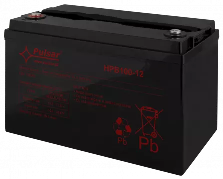 Acumulator 100Ah/12V Pulsar HPB100-12, [],high-security.ro
