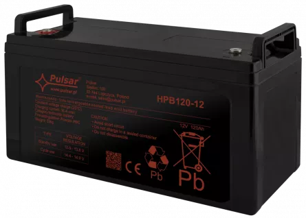 Acumulator 120Ah/12V Pulsar HPB120-12, [],high-security.ro