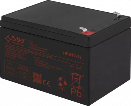 Acumulator 12V/12Ah Pulsar HPB12-12, [],high-security.ro
