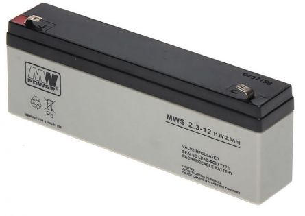 Acumulator VRLA AGM 12V/2,3Ah MWS 2.3-12, [],https:high-security.ro
