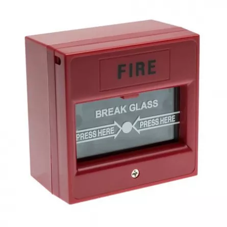 Buton aplicabil din plastic, geam de sticlă PB-911R, [],high-security.ro