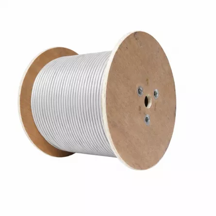 Cablu FTP cu alimentare  cat 5E 24 AWG+2*0.75mm2, GREY, RS (8 fire *0.52mm cupru masiv )Shinelink -x, [],high-security.ro