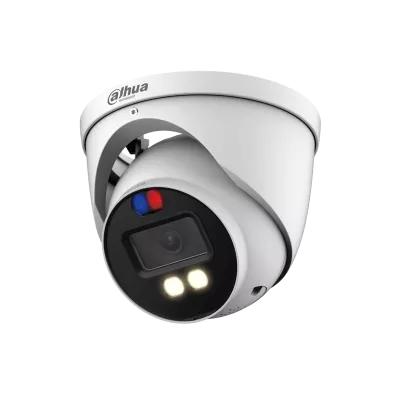 Cameră de supraveghere dome HDCVI 5MP cu Iluminare Duală Inteligentă și Descurajare Activă HAC-ME1509HP-A-PV, [],high-security.ro