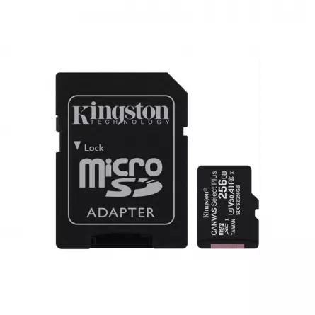 Card de memorie 256GB microSDXC Canvas Select Plus Kingston SCDS3/256, [],https:high-security.ro