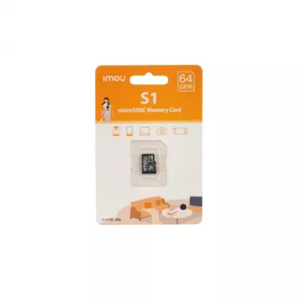 Card de memorie Imou MicroSD 64GB, clasa 10 SD CARD ST2-64-S1, [],high-security.ro
