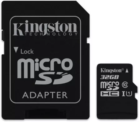 CARD MicroSD KINGSTON, 32 GB, [],high-security.ro
