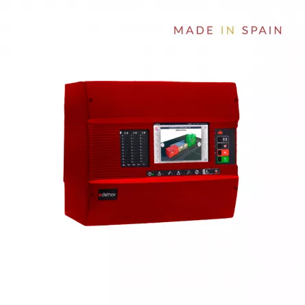 Centrala modulara adresabila de detectie si alarmare la incendiu cu 2 bucle, extensibila pana la 8 bucle, ecran tactil de 7" CAD-201-Z (R), [],high-security.ro