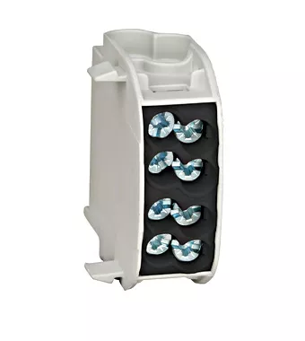 Clemă derivaţie izolată, 25mmp, 1P, 4 pct conectare, negru IK026150, [],high-security.ro