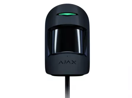 Detector PIR de mișcare cablat AJAX COMBIPROTECT FIBRA  (BLK), [],high-security.ro