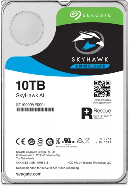 Hardisk 10 Tera SATA III HDD Seagate ST10000VE001, [],high-security.ro