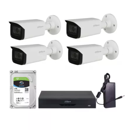 Kit 4 camere bullet 2 MP,  hardisk inclus , [],high-security.ro