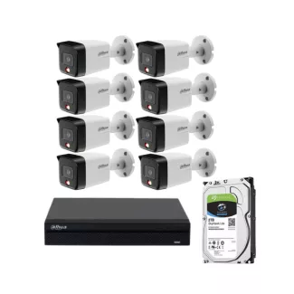 Kit 8 camere bullet 6 MP, hardisk inclus, [],high-security.ro