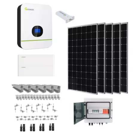 Kit complet invertor 5kW OFF GRID, cu baterii, 10 panouri + modul Wifi-F inclus KIT 5KW OFF GRID ARK2, [],high-security.ro
