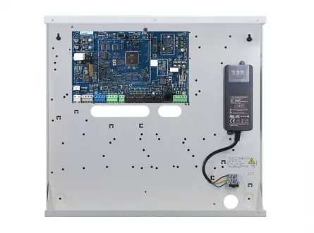 Centrală hibrid 8 zone pe placă, extensibilă la 248 zone pe fir sau wireless HS3248BASEENG, [],high-security.ro