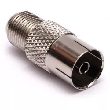 Mufă adaptor F Mamă la TV Mamă AM-MF/TV, [],high-security.ro