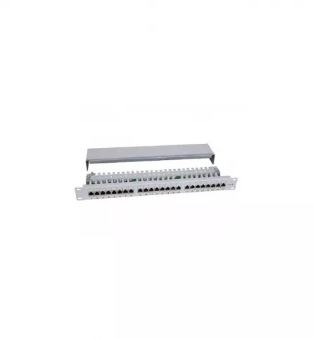 Patch panel echipat, FTP CAT 6 ecranat, 24 porturi LE-2033K24C6-FTP, [],high-security.ro