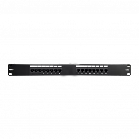 Patch panel echipat Cat.6 UTP, 1U, 16 porturi BH-07-00109-015-00-02, [],high-security.ro