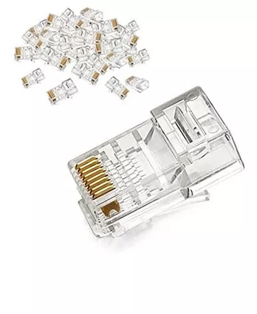 Set 100 conectori Cat5e UTP RJ45, [],high-security.ro