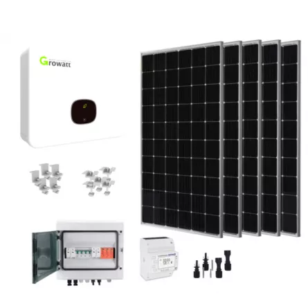 Sistem fotovoltaic 6 kW, invertor Trifazic On Grid 12 panouri KIT-mod6kW-12p, [],high-security.ro