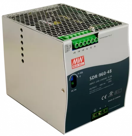 Sursă de alimentare pe șină DIN SDR 48V/960W/20A SDR-960-48, [],high-security.ro