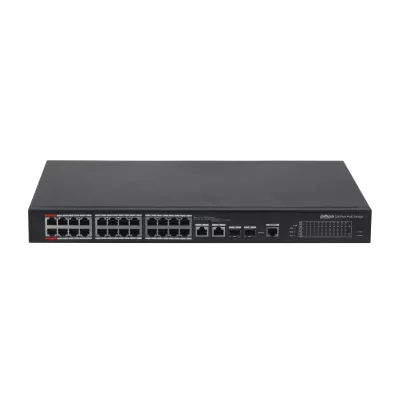 Switch 24 de porturi PoE + 2 porturi uplink, gigabit, cu management PFS4226-24ET-360-V3, [],high-security.ro